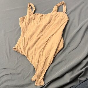 Nude Sleeveless Bodysuit